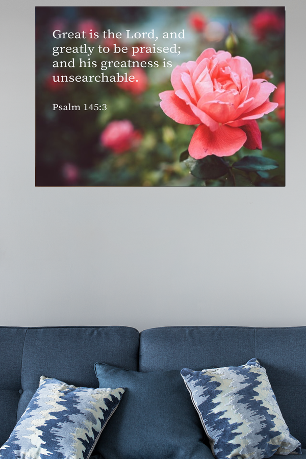 Scripture Walls Greart is The Lord Psalm 56:3 Bible Verse Canvas Christian Wall Art Ready to Hang Unframed-Express Your Love Gifts