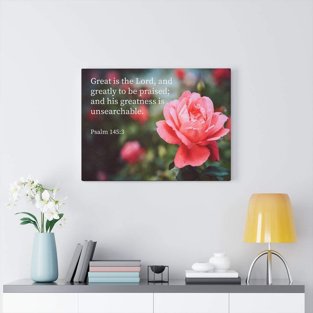 Scripture Walls Greart is The Lord Psalm 56:3 Bible Verse Canvas Christian Wall Art Ready to Hang Unframed-Express Your Love Gifts