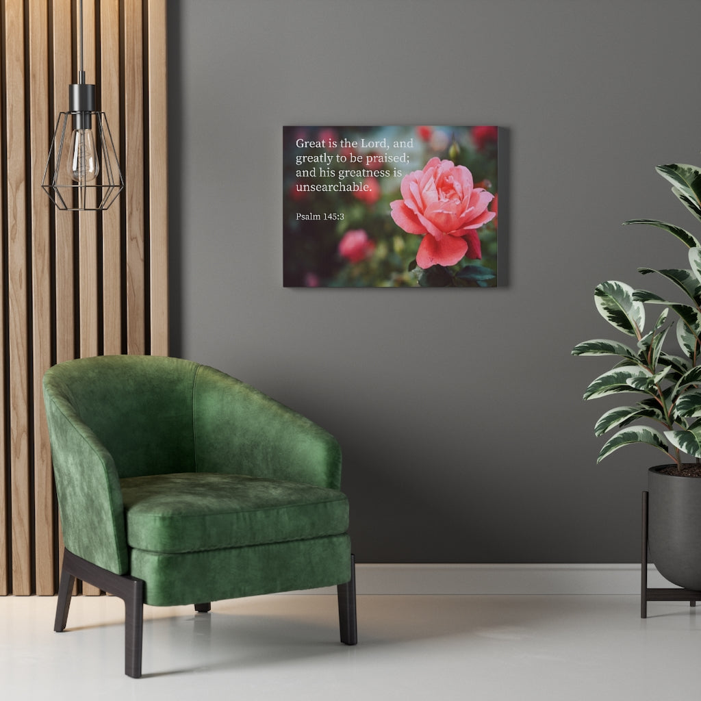Scripture Walls Greart is The Lord Psalm 56:3 Bible Verse Canvas Christian Wall Art Ready to Hang Unframed-Express Your Love Gifts