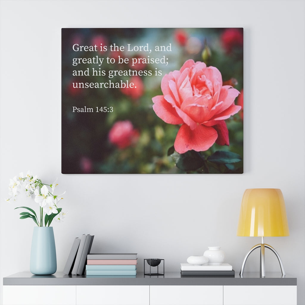 Scripture Walls Greart is The Lord Psalm 56:3 Bible Verse Canvas Christian Wall Art Ready to Hang Unframed-Express Your Love Gifts