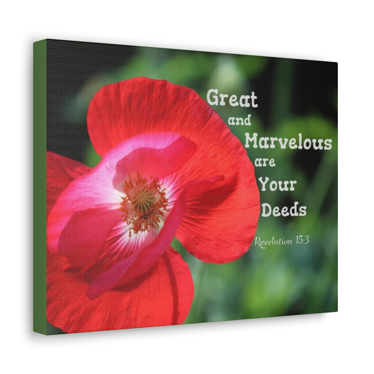Scripture Walls Great And Marvelous Revelation 15:3 Bible Verse Canvas Christian Wall Art Bible Verse Print Ready To Hang Unframed-Express Your Love Gifts