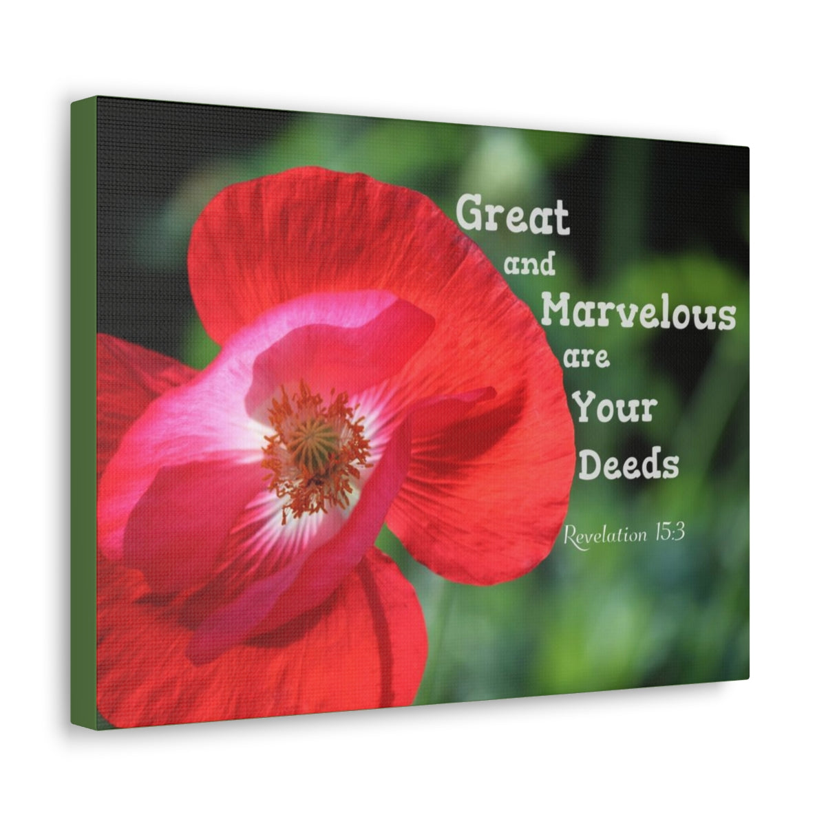 Scripture Walls Great And Marvelous Revelation 15:3 Bible Verse Canvas Christian Wall Art Bible Verse Print Ready To Hang Unframed-Express Your Love Gifts