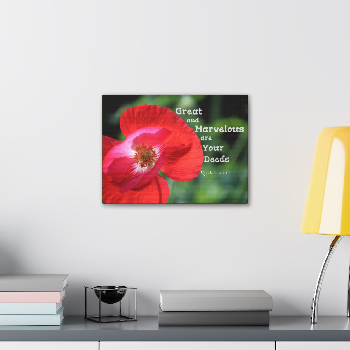 Scripture Walls Great And Marvelous Revelation 15:3 Bible Verse Canvas Christian Wall Art Bible Verse Print Ready To Hang Unframed-Express Your Love Gifts