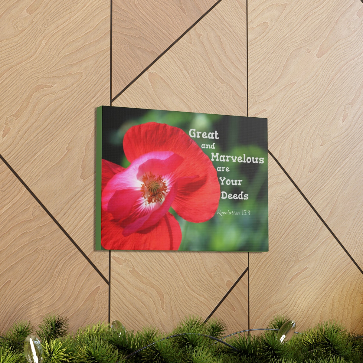 Scripture Walls Great And Marvelous Revelation 15:3 Bible Verse Canvas Christian Wall Art Bible Verse Print Ready To Hang Unframed-Express Your Love Gifts