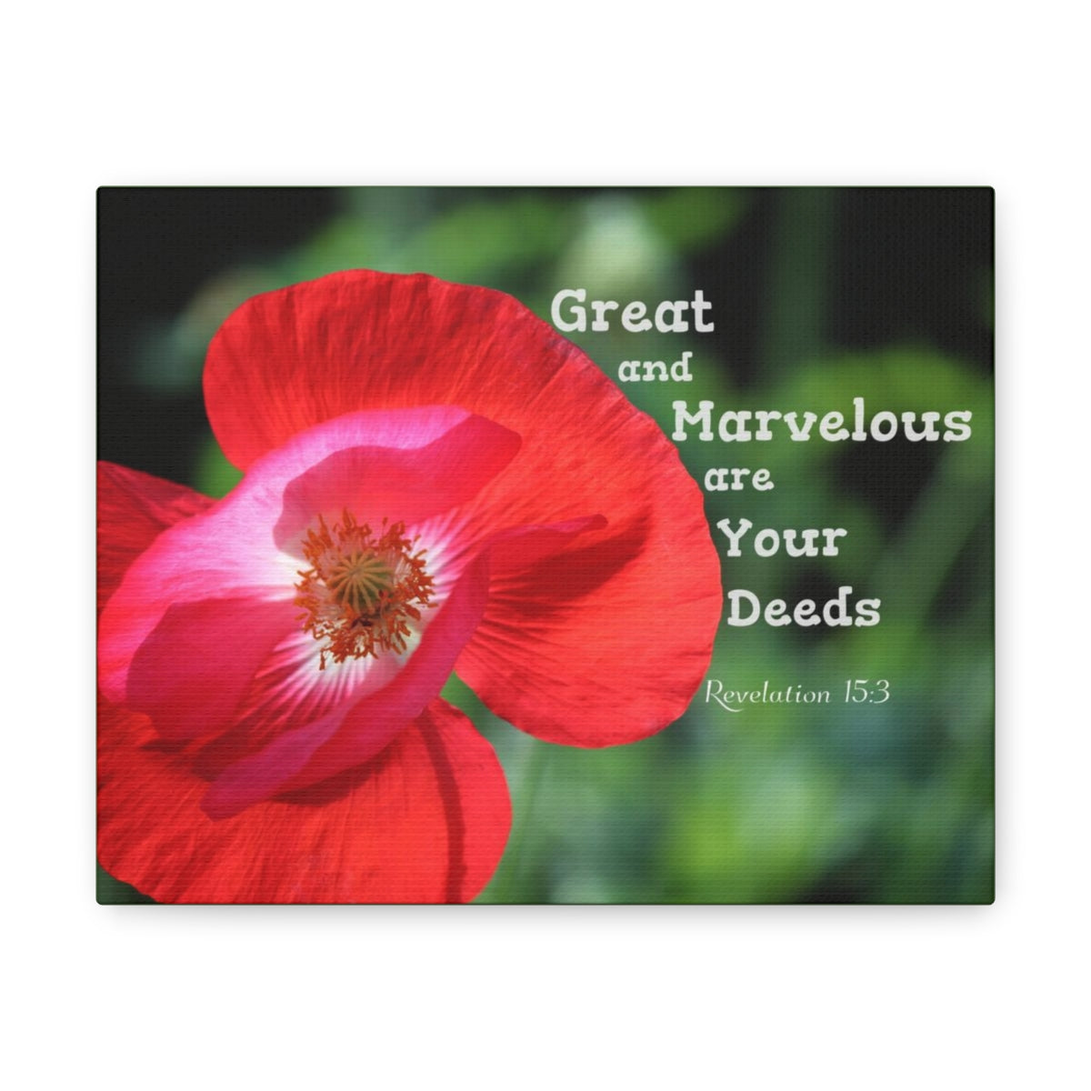 Scripture Walls Great And Marvelous Revelation 15:3 Bible Verse Canvas Christian Wall Art Bible Verse Print Ready To Hang Unframed-Express Your Love Gifts