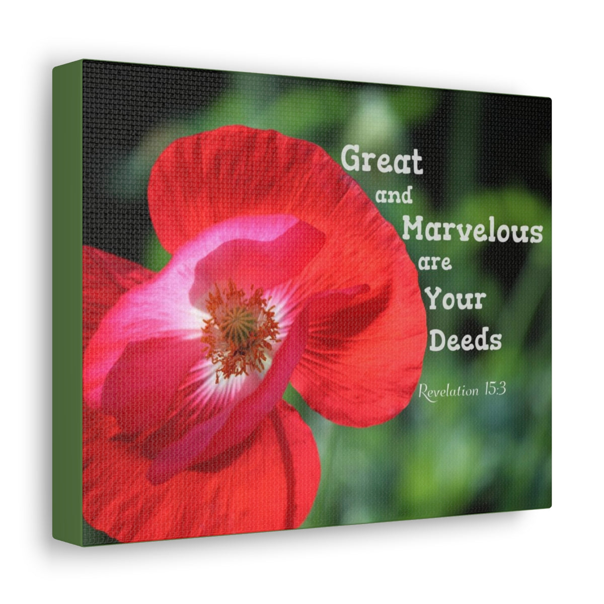 Scripture Walls Great And Marvelous Revelation 15:3 Bible Verse Canvas Christian Wall Art Bible Verse Print Ready To Hang Unframed-Express Your Love Gifts