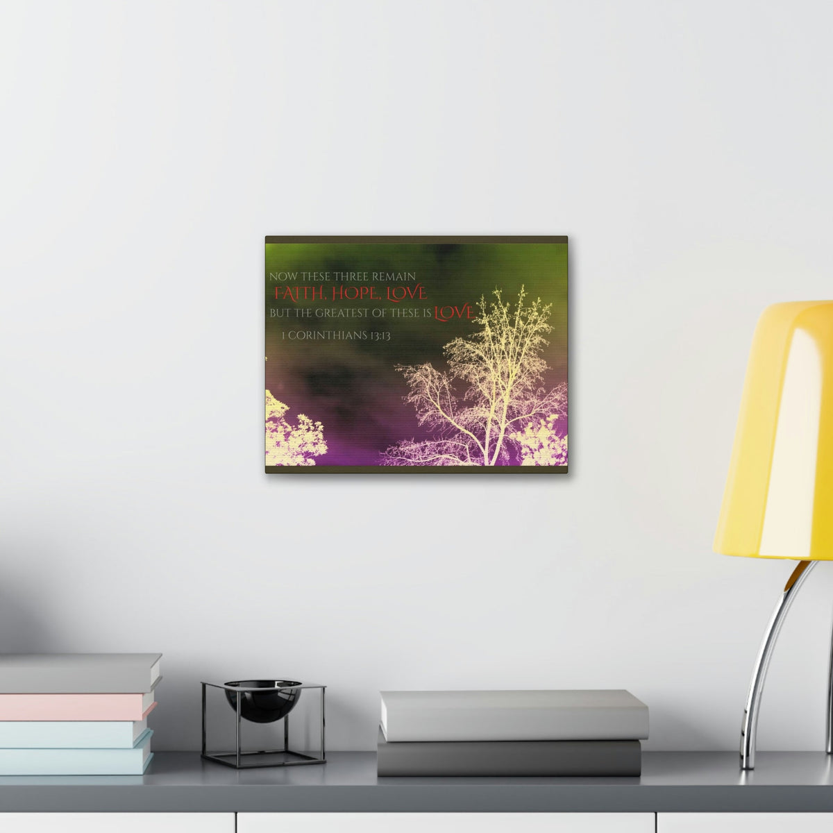 Scripture Walls Greatest of These is Love 1 Corinthians 13:13 Christian Wall Art Bible Verse Print Ready to Hang Unframed-Express Your Love Gifts