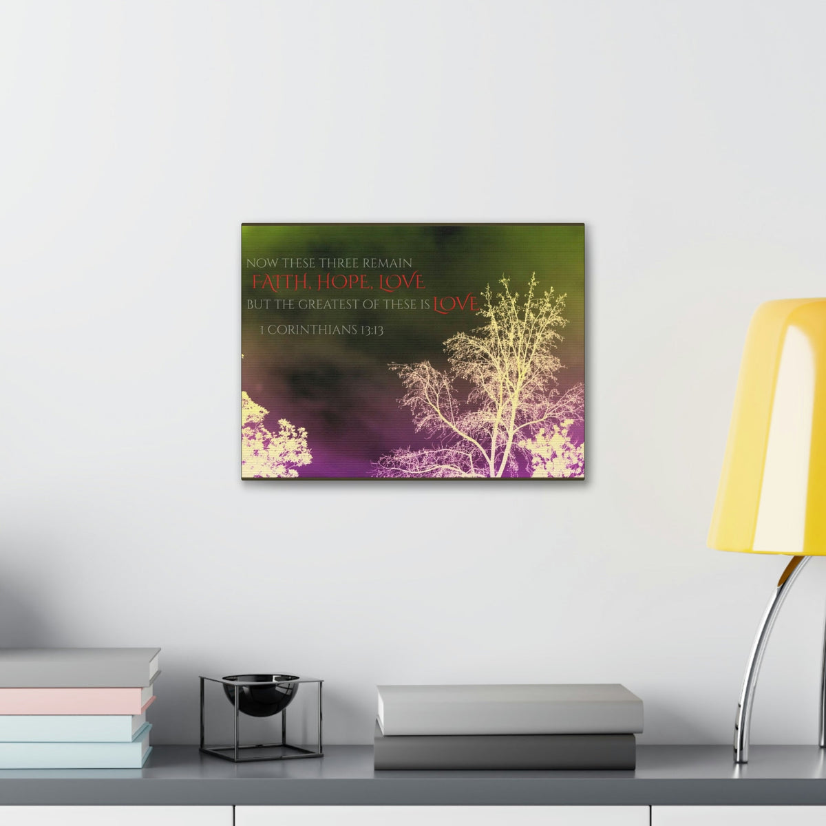 Scripture Walls Greatest of These is Love 1 Corinthians 13:13 Christian Wall Art Bible Verse Print Ready to Hang Unframed-Express Your Love Gifts