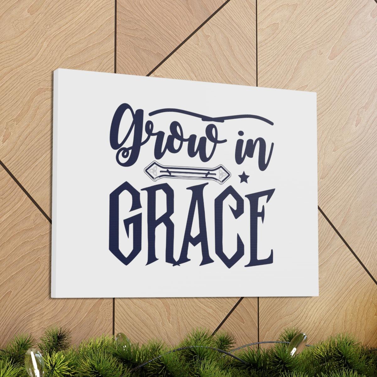 Scripture Walls Grow In Grace 1 Peter 2:2 Christian Wall Art Bible Verse Print Ready to Hang Unframed-Express Your Love Gifts