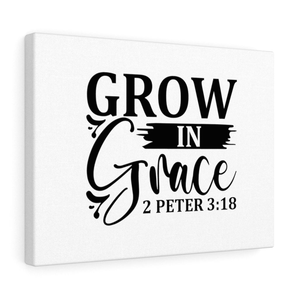 Scripture Walls Grow In Grace 2 Peter 3:18 Bible Verse Canvas Christian Wall Art Ready to Hang Unframed-Express Your Love Gifts