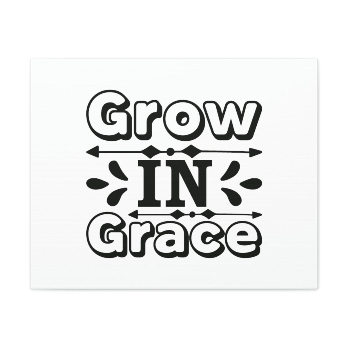 Scripture Walls Grow In Grace 2 Peter 3:18 Bordered Christian Wall Art Bible Verse Print Ready to Hang Unframed-Express Your Love Gifts