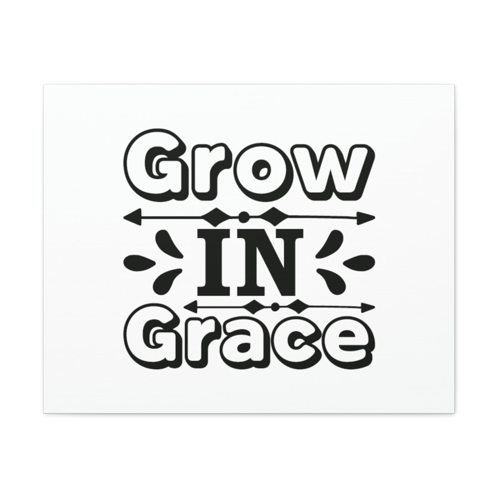 Scripture Walls Grow In Grace 2 Peter 3:18 Bordered Christian Wall Art Bible Verse Print Ready to Hang Unframed-Express Your Love Gifts