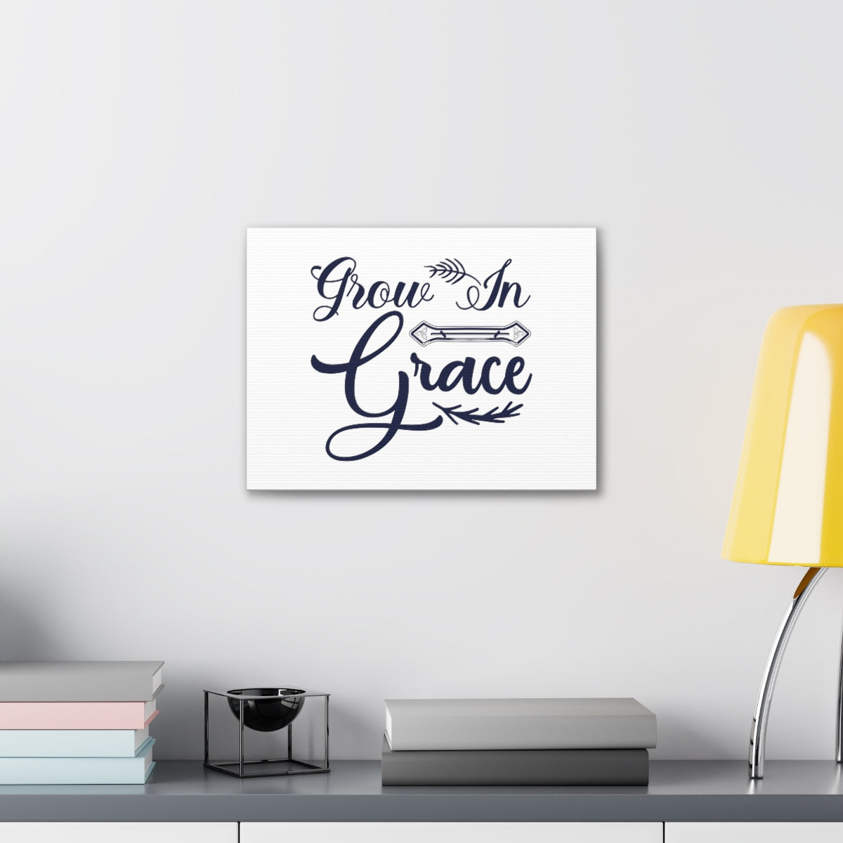 Scripture Walls Grow In Grace 2 Peter 3:18 Cursive Christian Wall Art Bible Verse Print Ready to Hang Unframed-Express Your Love Gifts