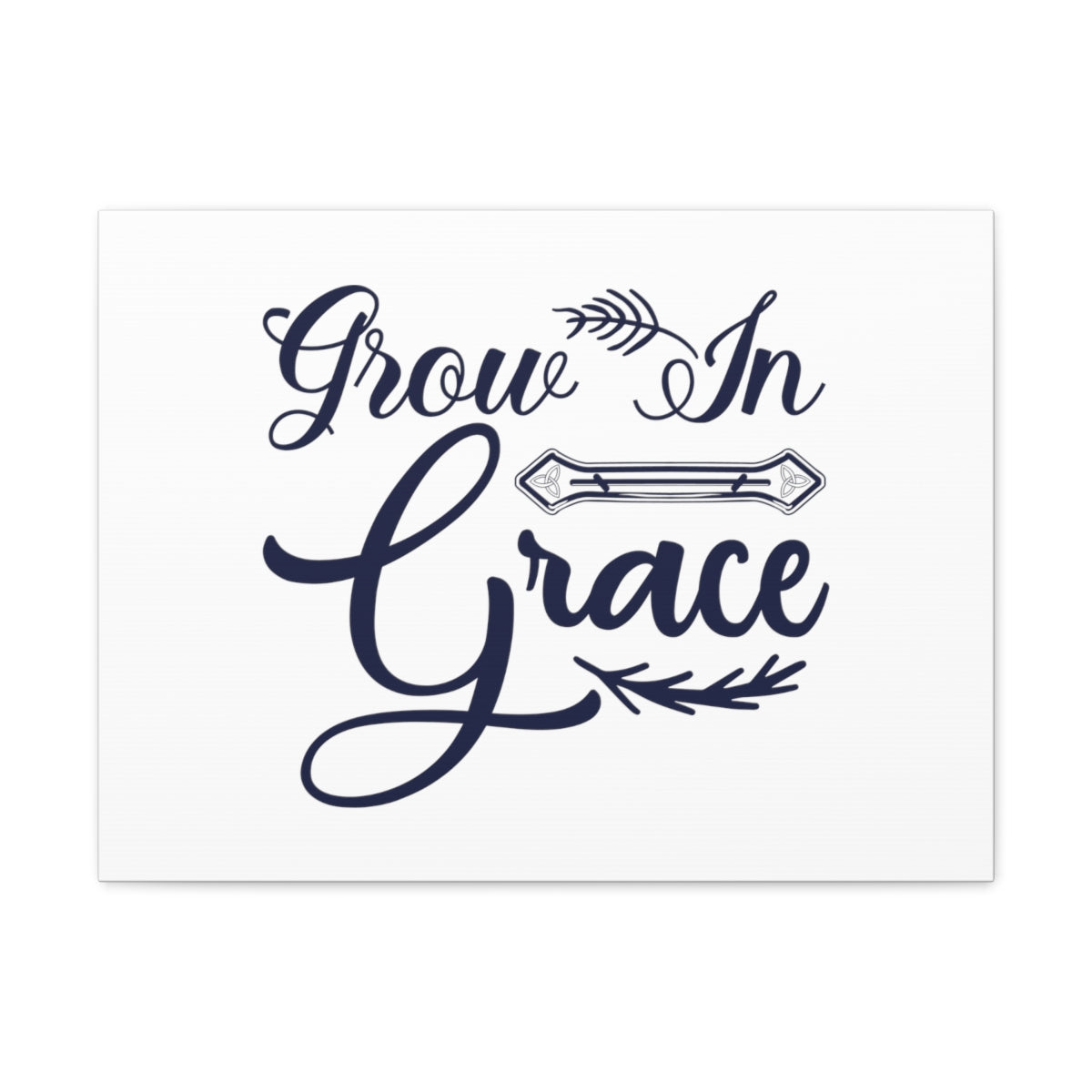 Scripture Walls Grow In Grace 2 Peter 3:18 Cursive Christian Wall Art Bible Verse Print Ready to Hang Unframed-Express Your Love Gifts