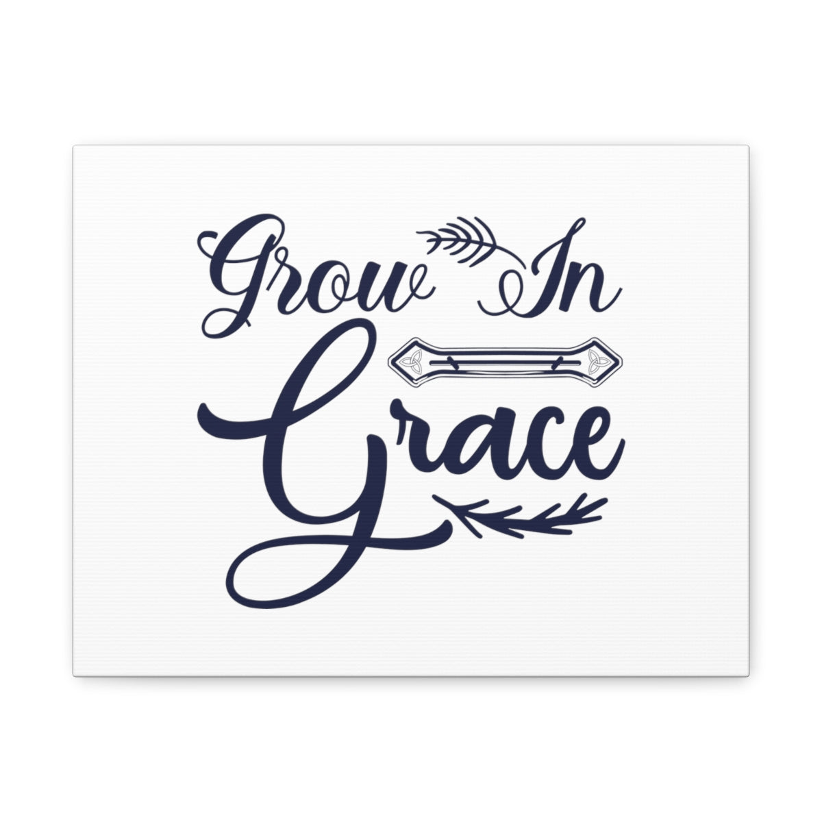 Scripture Walls Grow In Grace 2 Peter 3:18 Cursive Christian Wall Art Bible Verse Print Ready to Hang Unframed-Express Your Love Gifts