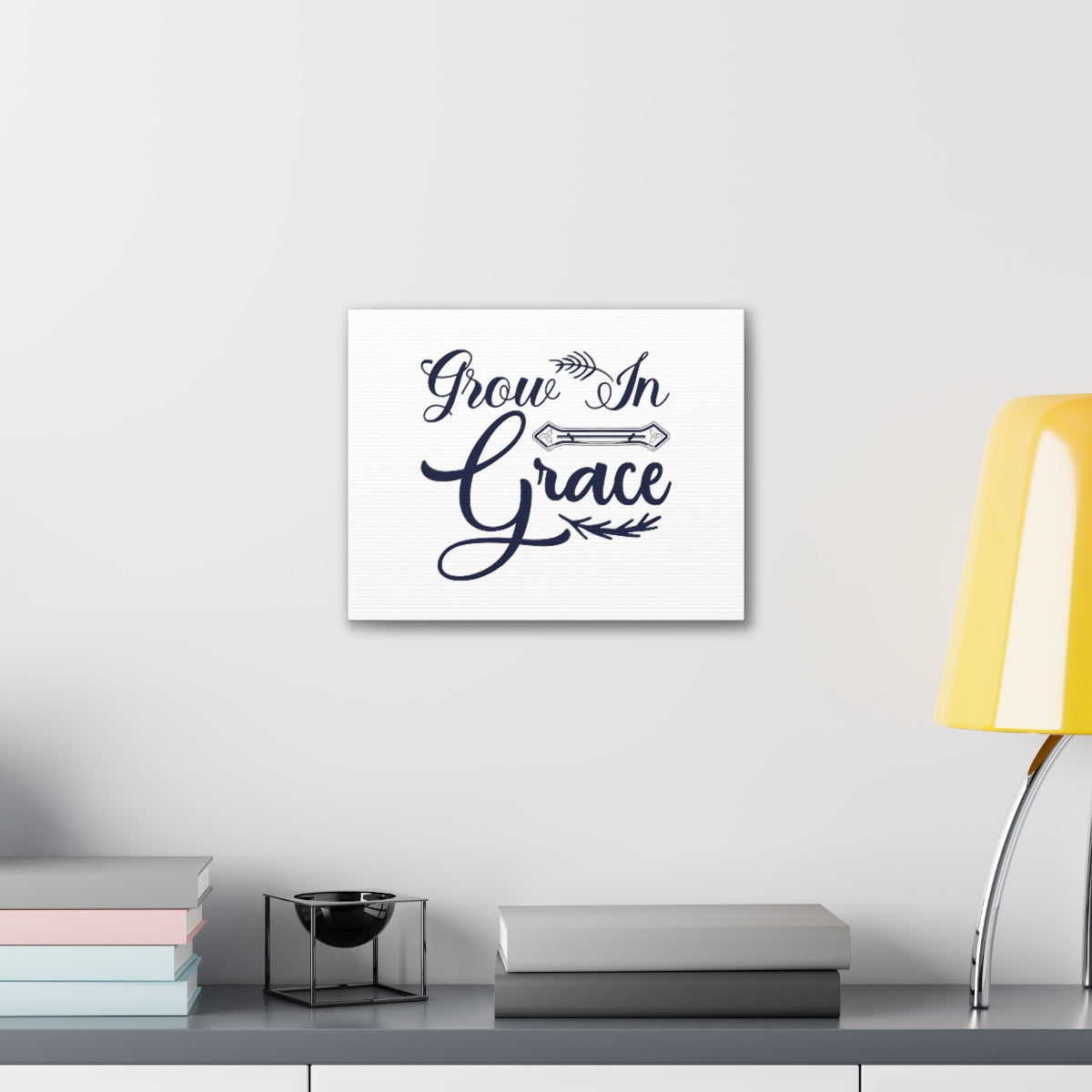 Scripture Walls Grow In Grace 2 Peter 3:18 Cursive Christian Wall Art Bible Verse Print Ready to Hang Unframed-Express Your Love Gifts