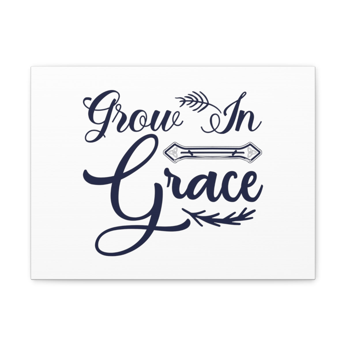 Scripture Walls Grow In Grace 2 Peter 3:18 Cursive Christian Wall Art Bible Verse Print Ready to Hang Unframed-Express Your Love Gifts