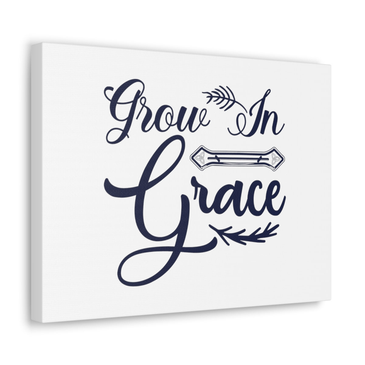 Scripture Walls Grow In Grace 2 Peter 3:18 Cursive Christian Wall Art Bible Verse Print Ready to Hang Unframed-Express Your Love Gifts