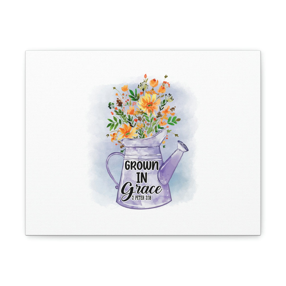 Scripture Walls Grow In Grace 2 Peter 3:18 Flower Christian Wall Art Bible Verse Print Ready to Hang Unframed-Express Your Love Gifts