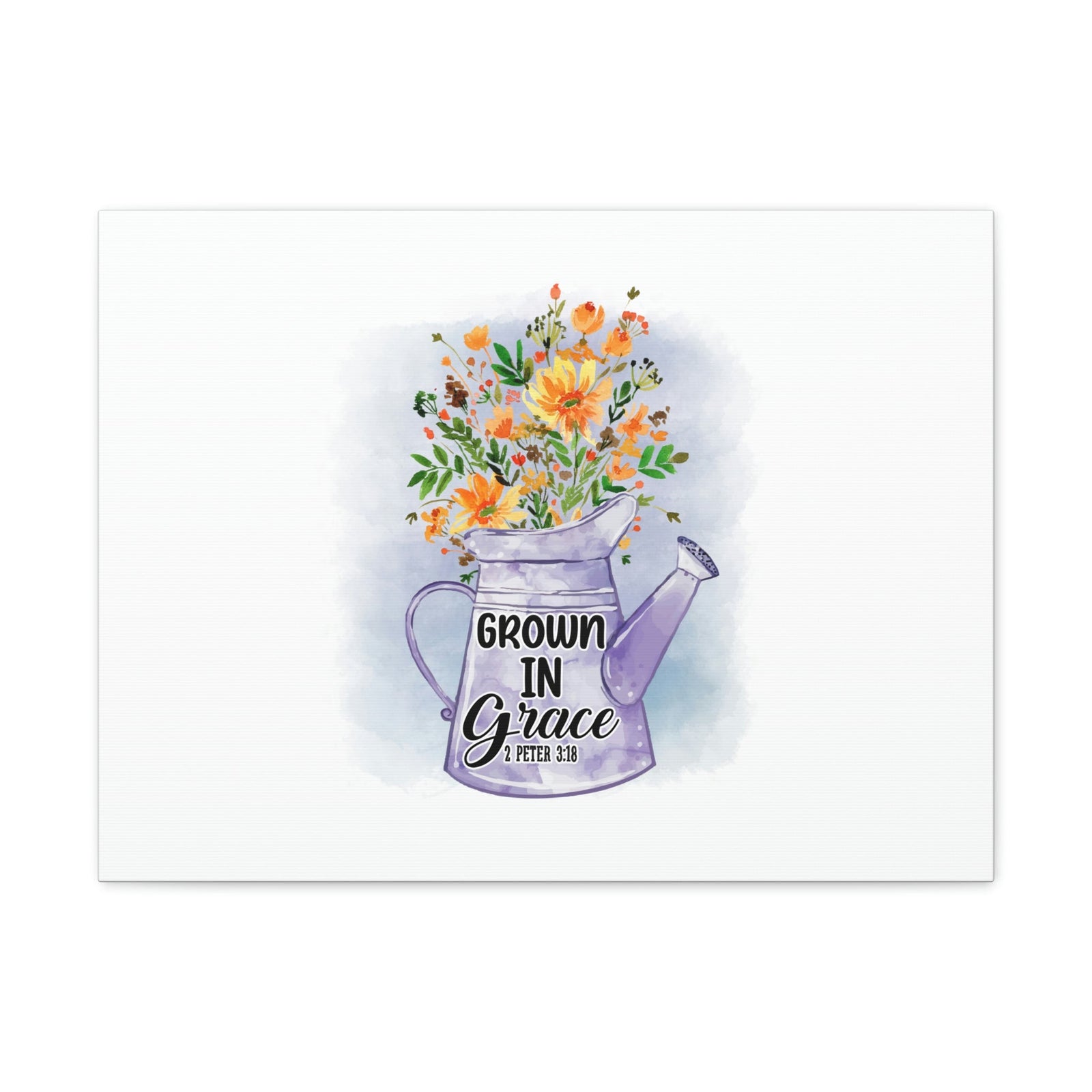 Scripture Walls Grow In Grace 2 Peter 3:18 Flower Christian Wall Art Bible Verse Print Ready to Hang Unframed-Express Your Love Gifts