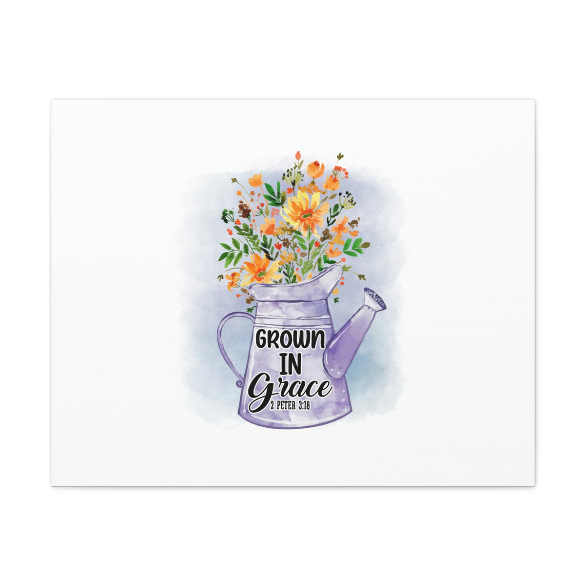 Scripture Walls Grow In Grace 2 Peter 3:18 Flower Christian Wall Art Bible Verse Print Ready to Hang Unframed-Express Your Love Gifts