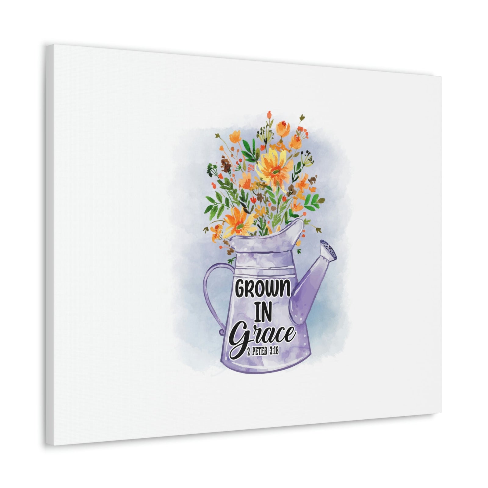 Scripture Walls Grow In Grace 2 Peter 3:18 Flower Christian Wall Art Bible Verse Print Ready to Hang Unframed-Express Your Love Gifts