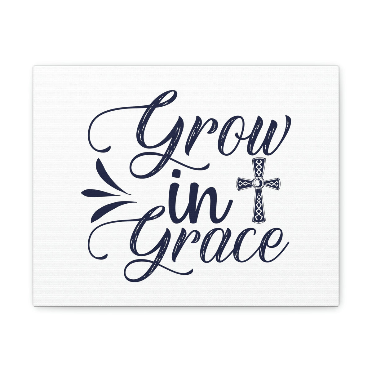Scripture Walls Grow In Grace 2 Peter 3:18 Ornamental Cross Christian Wall Art Bible Verse Print Ready to Hang Unframed-Express Your Love Gifts