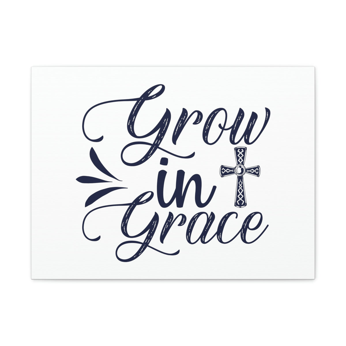 Scripture Walls Grow In Grace 2 Peter 3:18 Ornamental Cross Christian Wall Art Bible Verse Print Ready to Hang Unframed-Express Your Love Gifts
