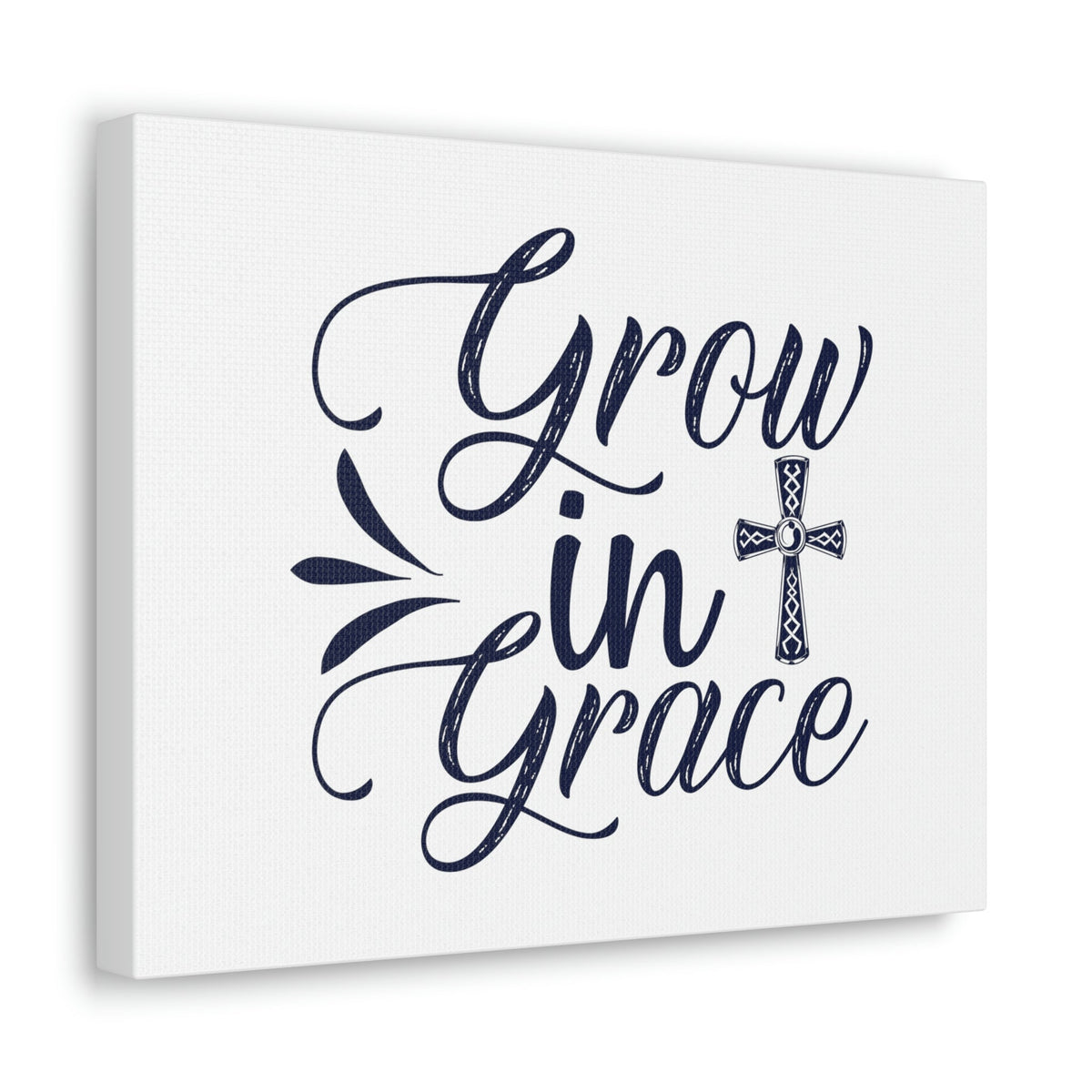 Scripture Walls Grow In Grace 2 Peter 3:18 Ornamental Cross Christian Wall Art Bible Verse Print Ready to Hang Unframed-Express Your Love Gifts