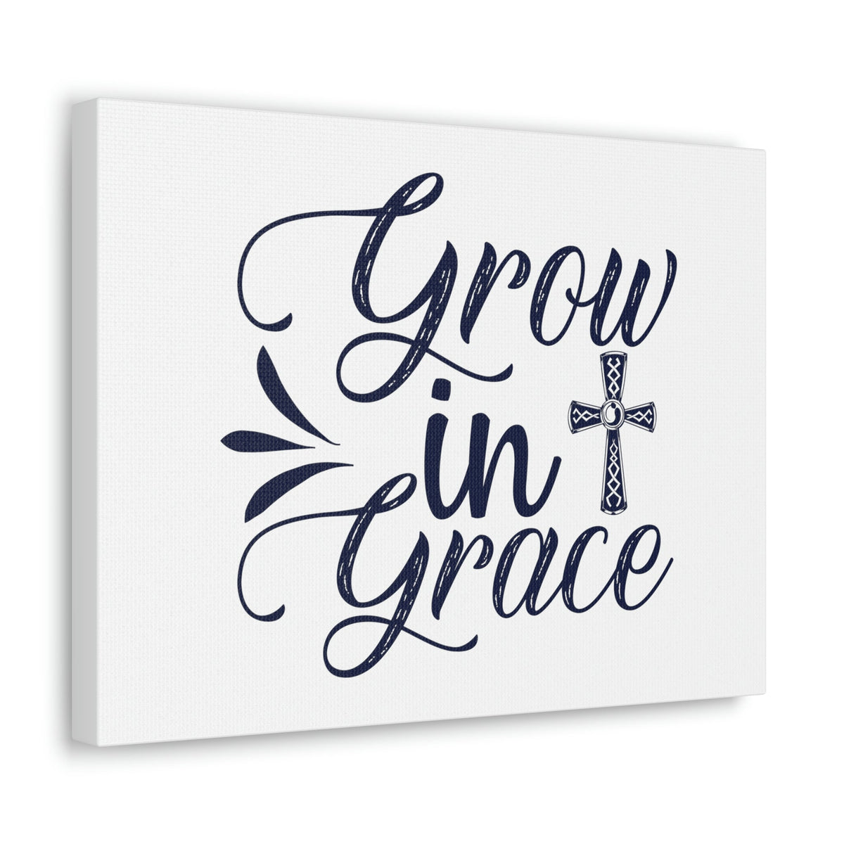 Scripture Walls Grow In Grace 2 Peter 3:18 Ornamental Cross Christian Wall Art Bible Verse Print Ready to Hang Unframed-Express Your Love Gifts