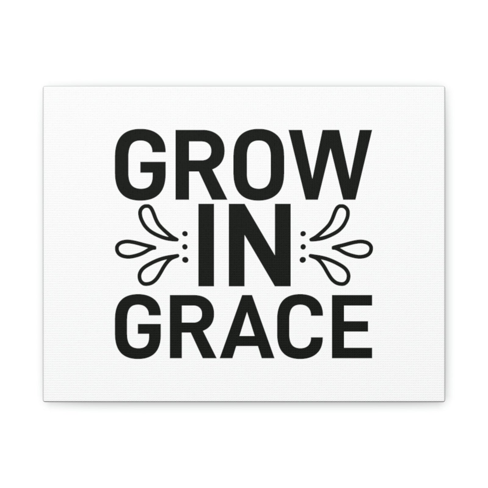 Scripture Walls Grow In Grace 2 Peter 3:18 White Splash Christian Wall Art Bible Verse Print Ready to Hang Unframed-Express Your Love Gifts