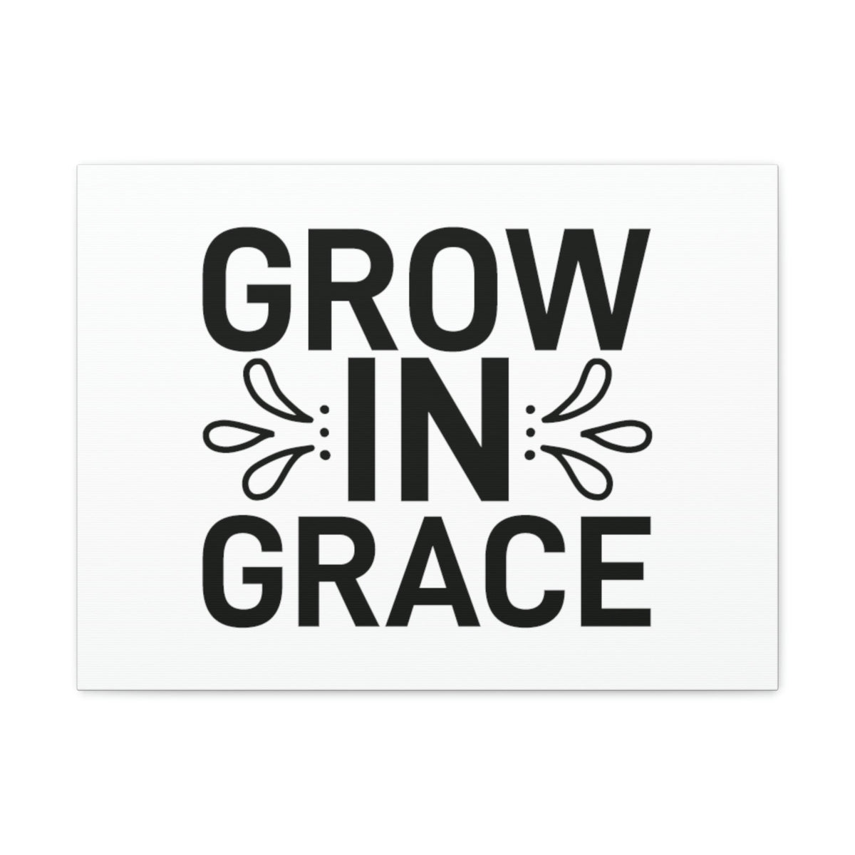 Scripture Walls Grow In Grace 2 Peter 3:18 White Splash Christian Wall Art Bible Verse Print Ready to Hang Unframed-Express Your Love Gifts