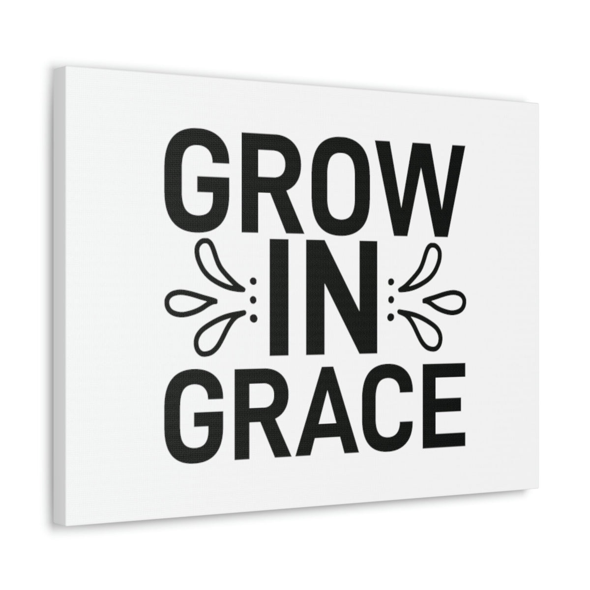 Scripture Walls Grow In Grace 2 Peter 3:18 White Splash Christian Wall Art Bible Verse Print Ready to Hang Unframed-Express Your Love Gifts