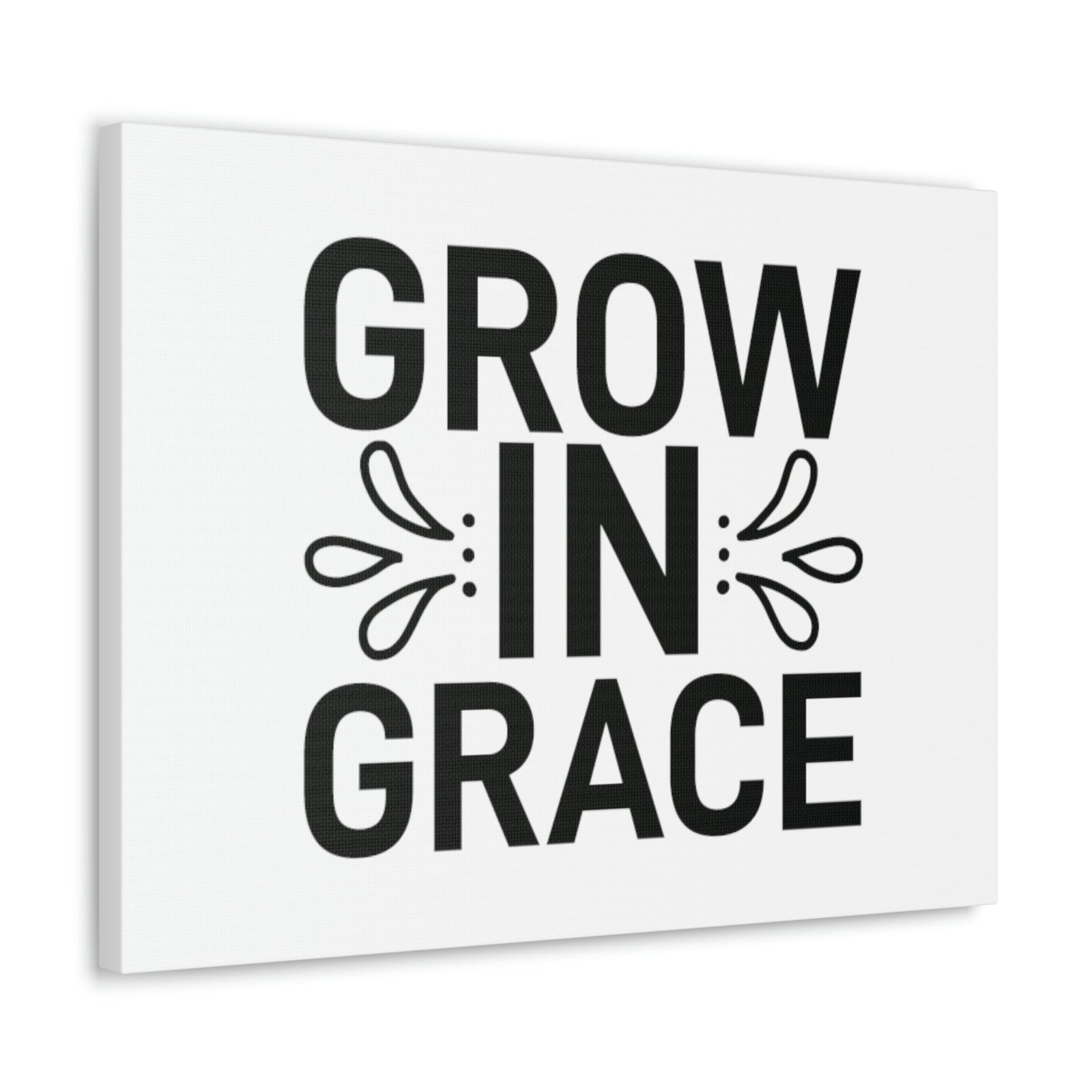 Scripture Walls Grow In Grace 2 Peter 3:18 White Splash Christian Wall Art Bible Verse Print Ready to Hang Unframed-Express Your Love Gifts