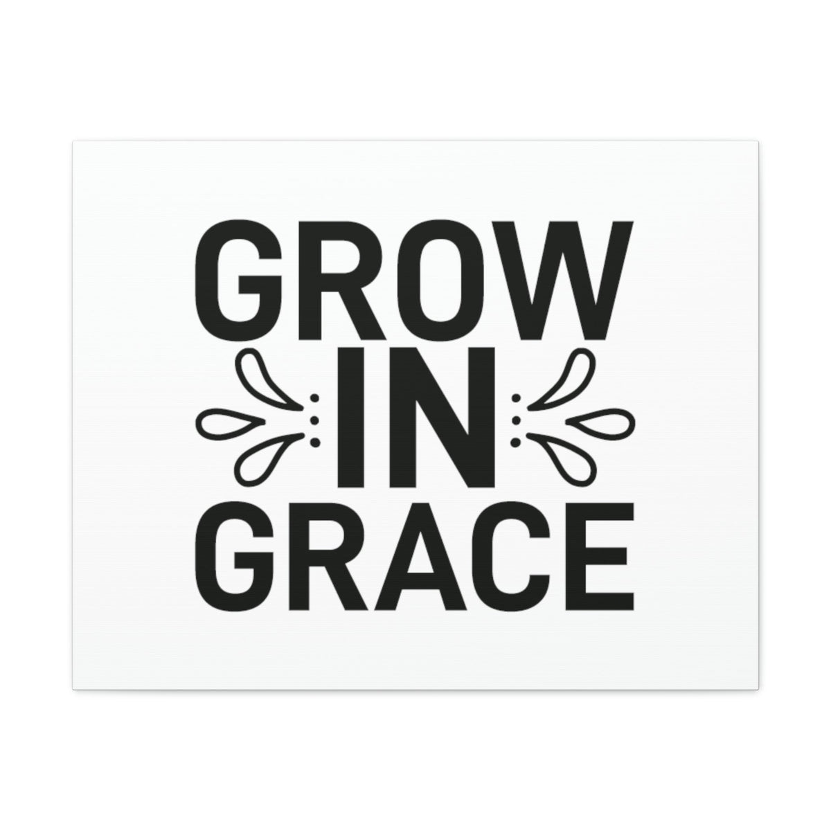 Scripture Walls Grow In Grace 2 Peter 3:18 White Splash Christian Wall Art Bible Verse Print Ready to Hang Unframed-Express Your Love Gifts
