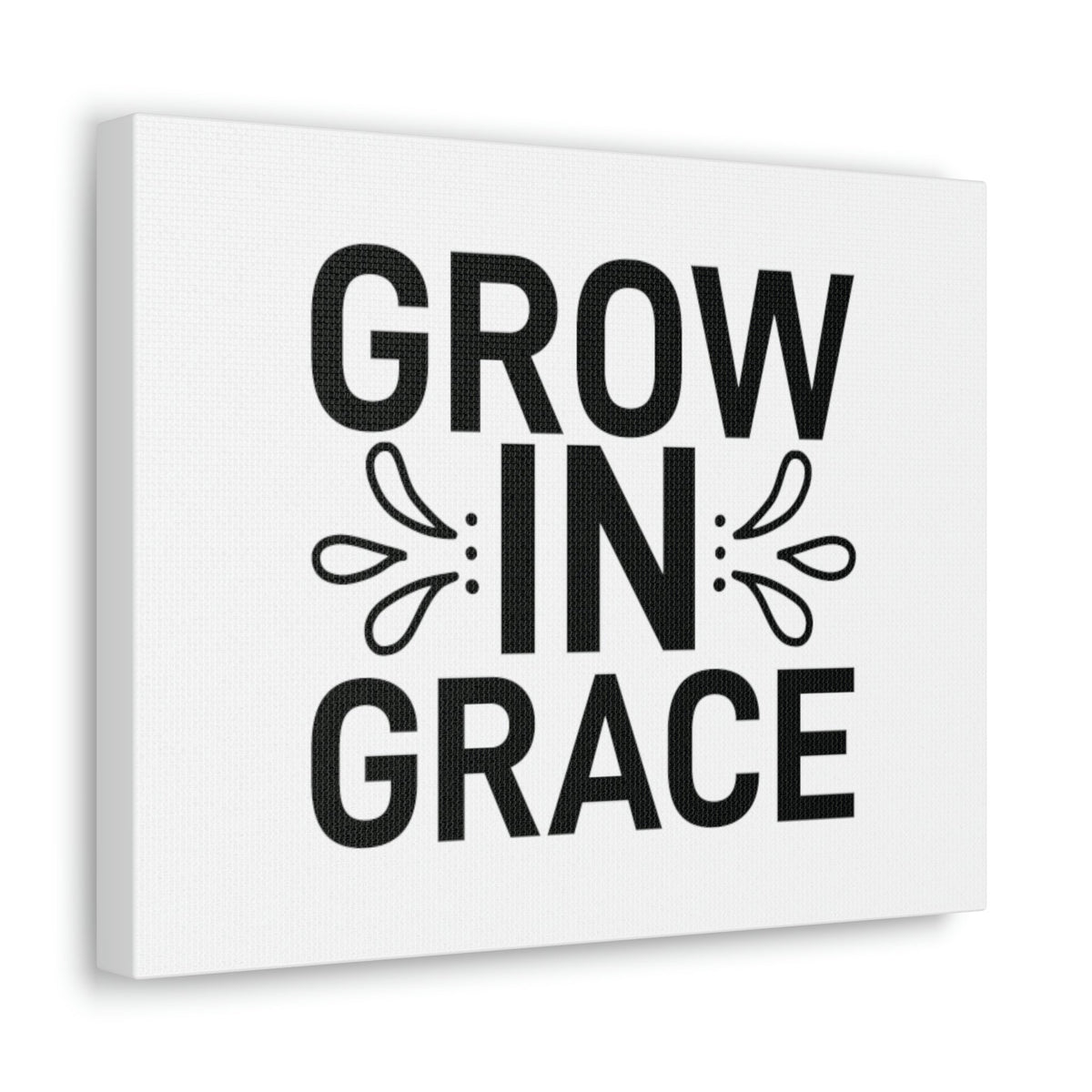 Scripture Walls Grow In Grace 2 Peter 3:18 White Splash Christian Wall Art Bible Verse Print Ready to Hang Unframed-Express Your Love Gifts