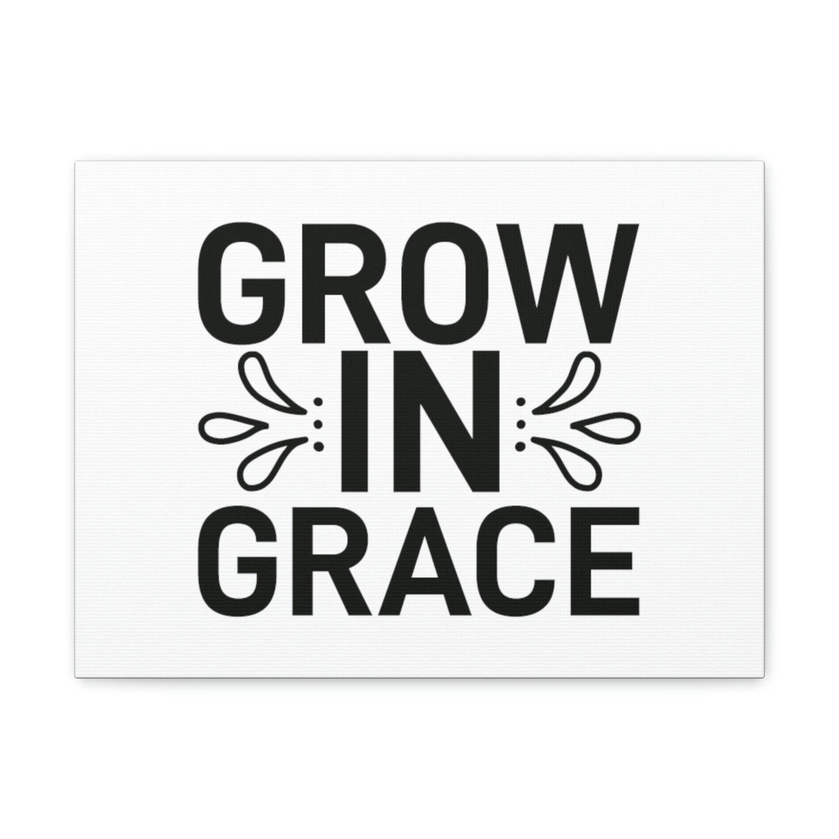 Scripture Walls Grow In Grace 2 Peter 3:18 White Splash Christian Wall Art Bible Verse Print Ready to Hang Unframed-Express Your Love Gifts