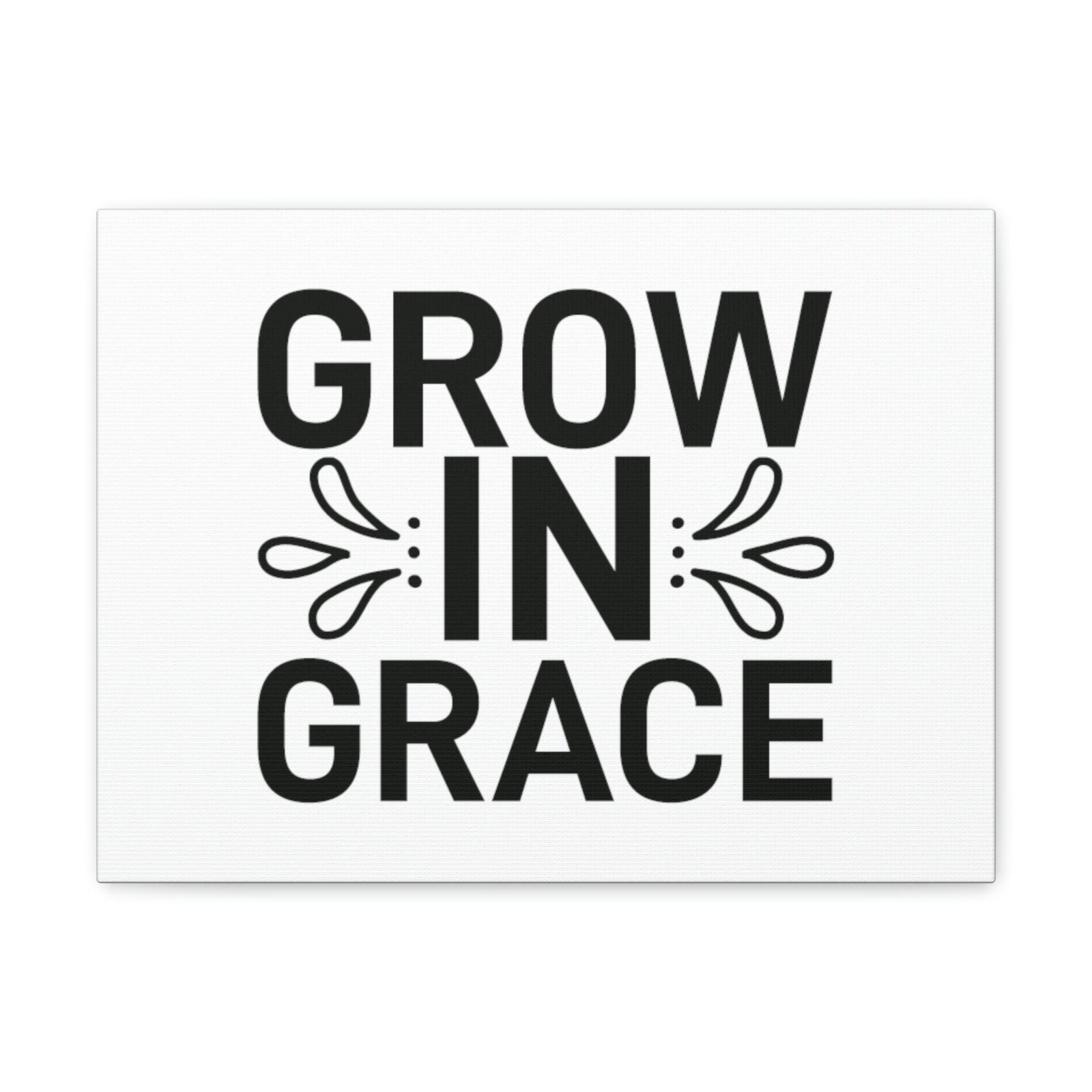 Scripture Walls Grow In Grace 2 Peter 3:18 White Splash Christian Wall Art Bible Verse Print Ready to Hang Unframed-Express Your Love Gifts