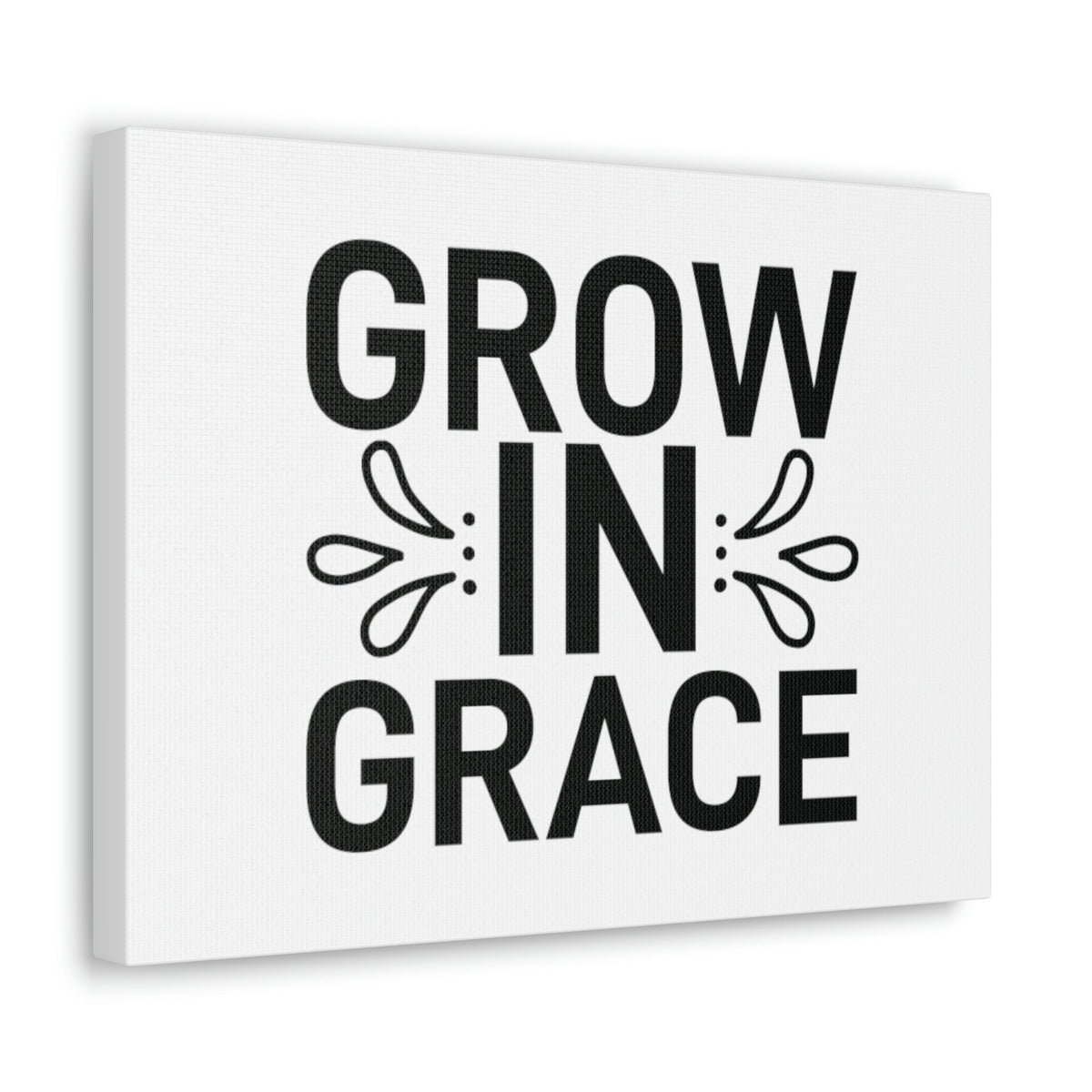 Scripture Walls Grow In Grace 2 Peter 3:18 White Splash Christian Wall Art Bible Verse Print Ready to Hang Unframed-Express Your Love Gifts