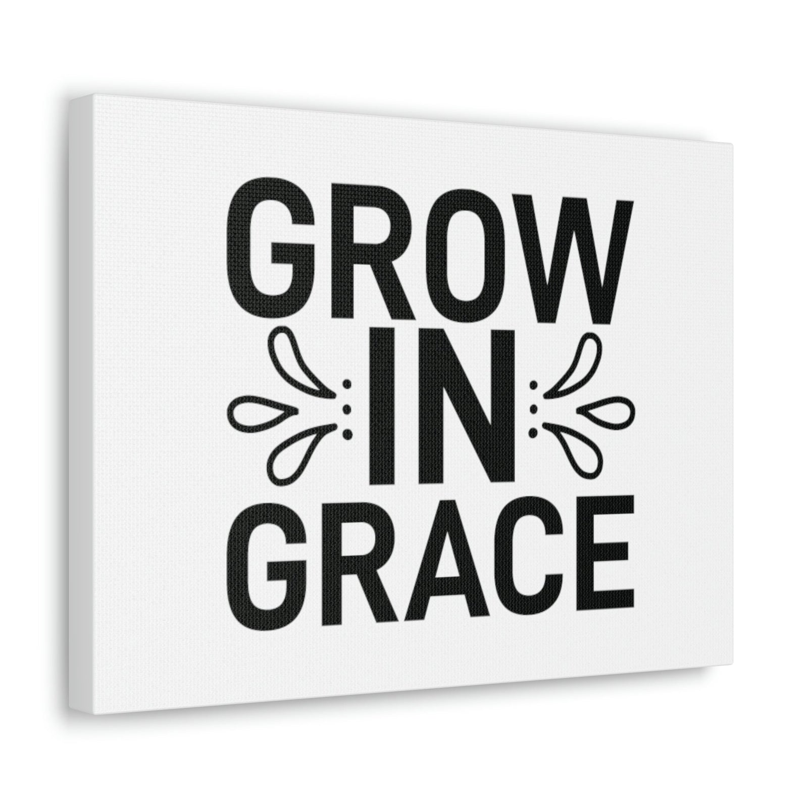 Scripture Walls Grow In Grace 2 Peter 3:18 White Splash Christian Wall Art Bible Verse Print Ready to Hang Unframed-Express Your Love Gifts