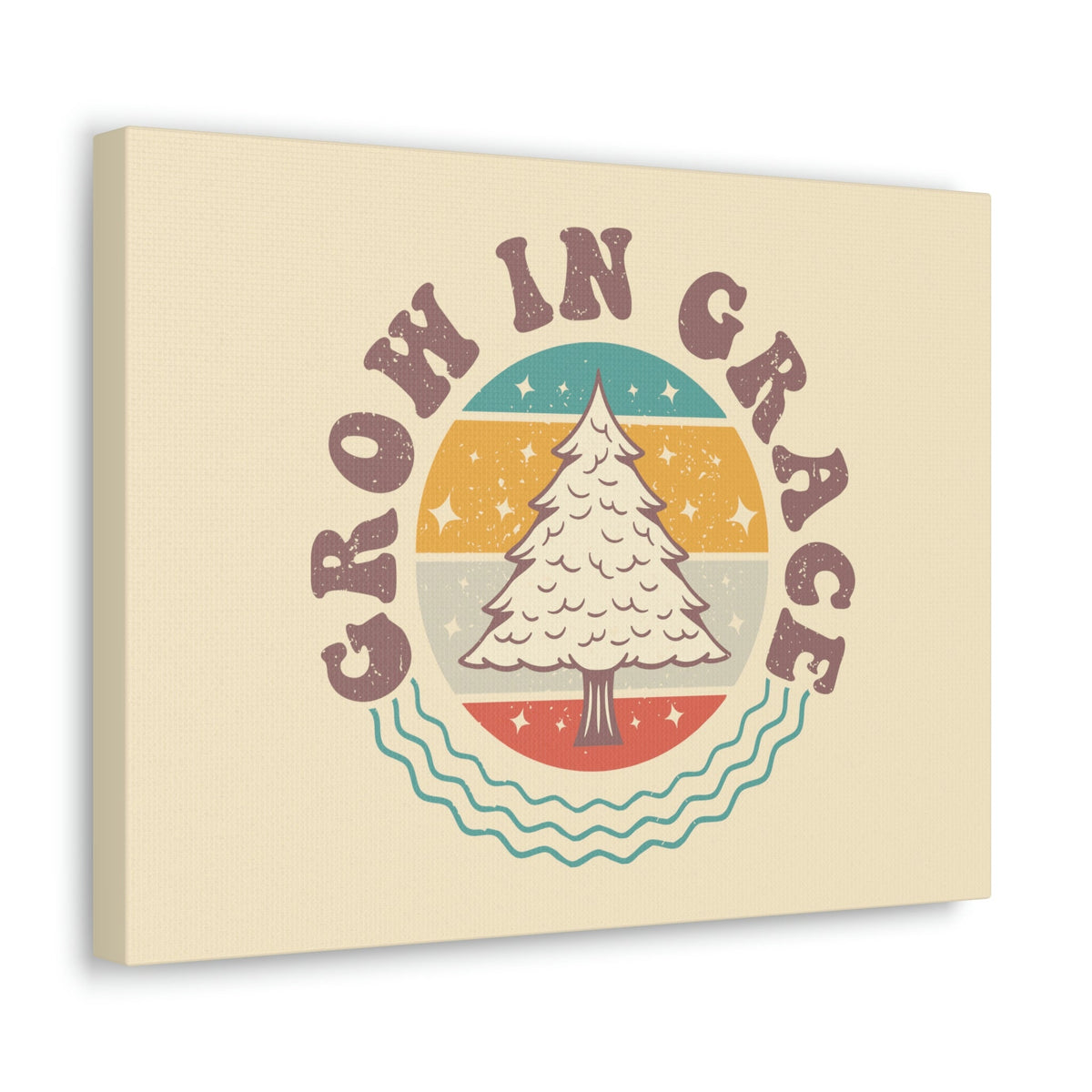 Scripture Walls Grow In Grace 2 Peter 3:18 Yellow Tree Christian Wall Art Bible Verse Print Ready to Hang Unframed-Express Your Love Gifts