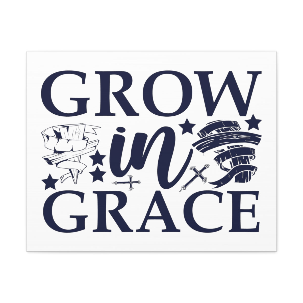 Scripture Walls Grown In Grace 2 Peter 3:18 Christian Wall Art Print Ready to Hang Unframed-Express Your Love Gifts