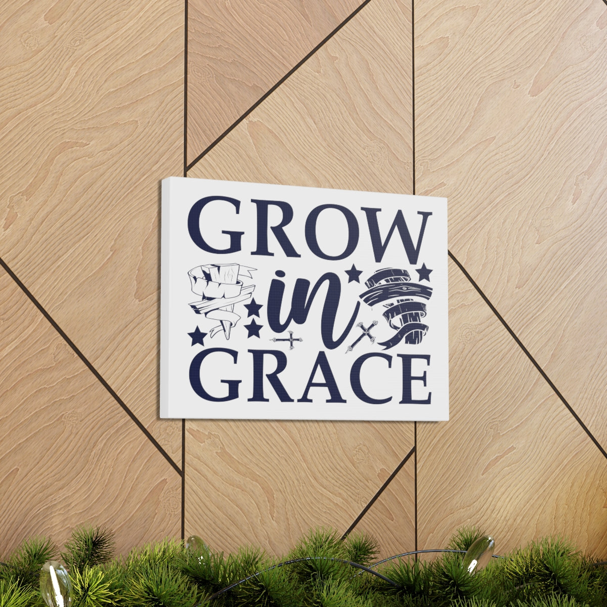 Scripture Walls Grown In Grace 2 Peter 3:18 Christian Wall Art Print Ready to Hang Unframed-Express Your Love Gifts