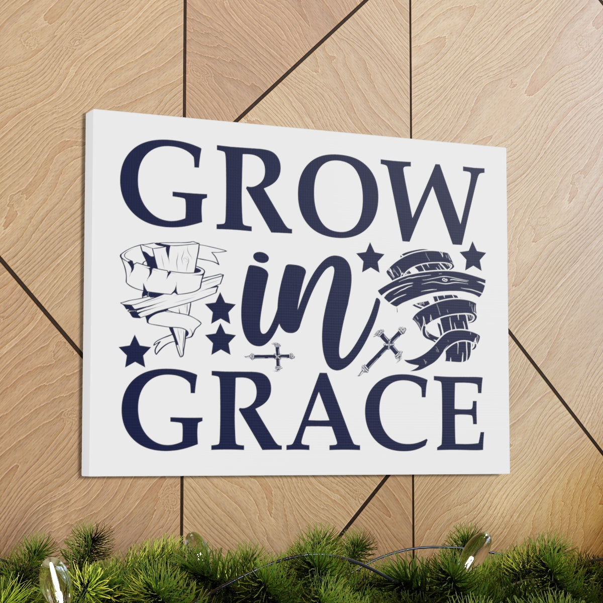 Scripture Walls Grown In Grace 2 Peter 3:18 Christian Wall Art Print Ready to Hang Unframed-Express Your Love Gifts