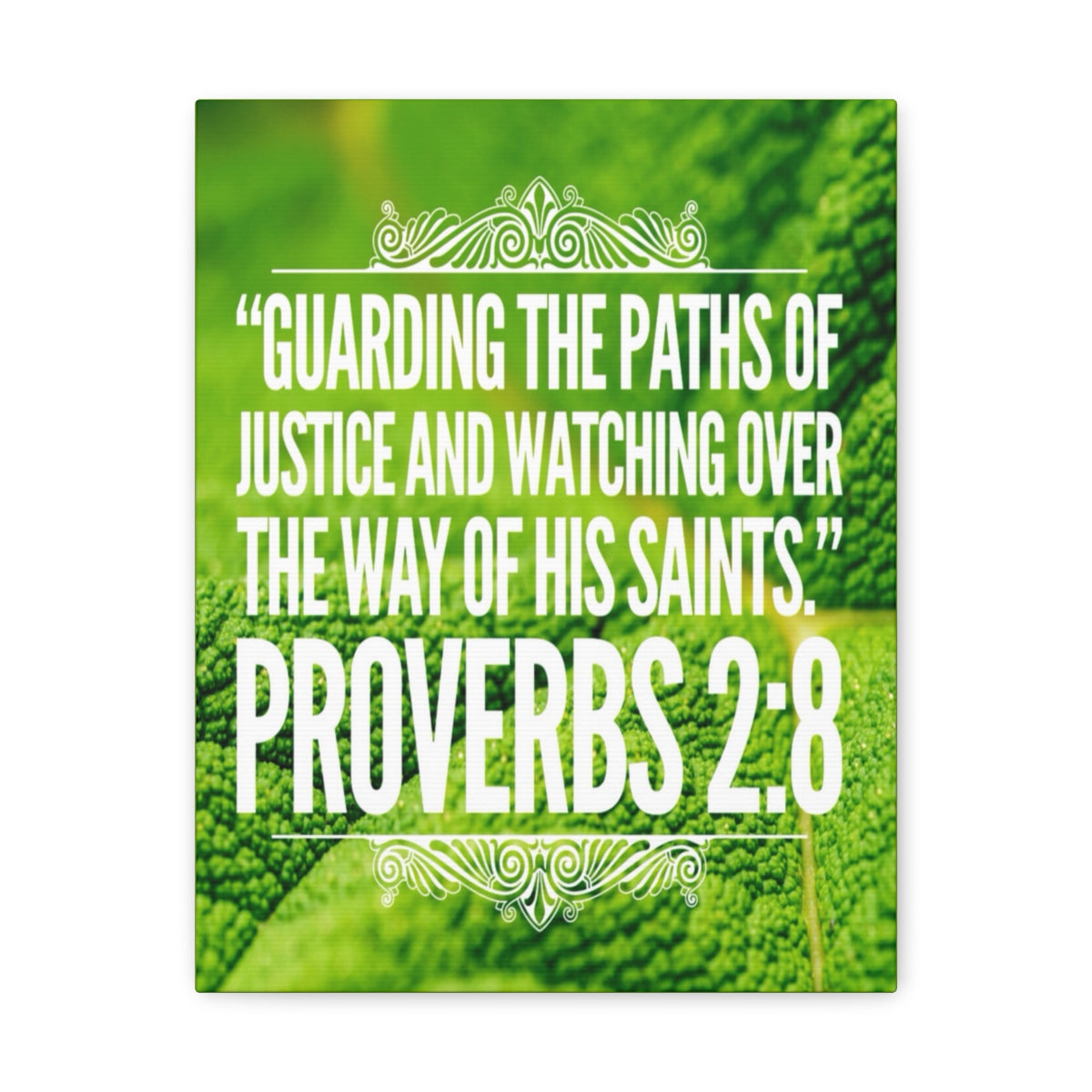 Scripture Walls Guarding The Paths Proverbs 2:8 Bible Verse Canvas Christian Wall Art Bible Verse Print Ready To Hang Unframed-Express Your Love Gifts