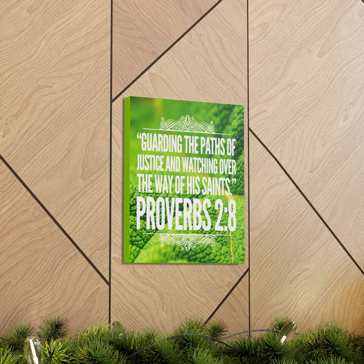 Scripture Walls Guarding The Paths Proverbs 2:8 Bible Verse Canvas Christian Wall Art Bible Verse Print Ready To Hang Unframed-Express Your Love Gifts