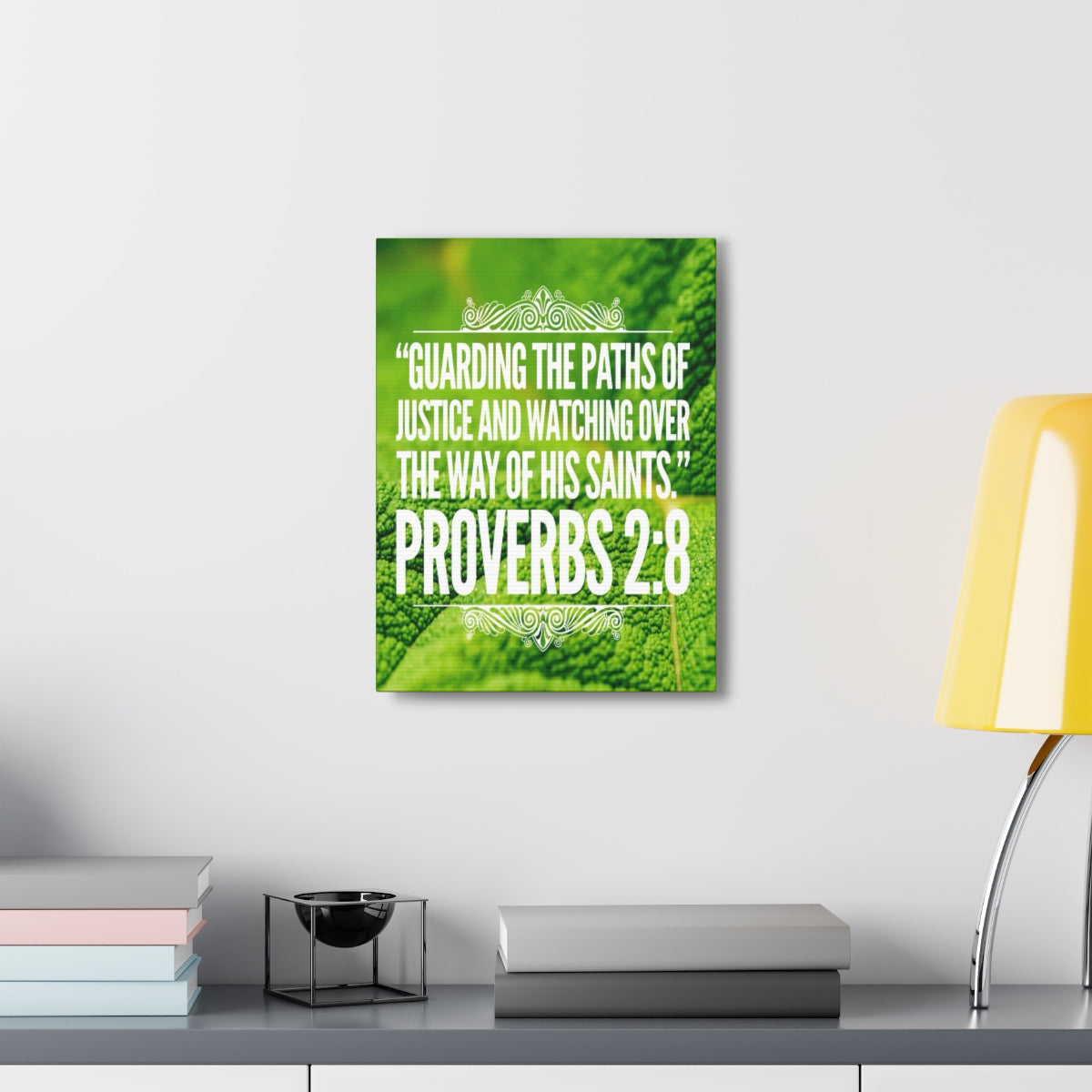 Scripture Walls Guarding The Paths Proverbs 2:8 Bible Verse Canvas Christian Wall Art Bible Verse Print Ready To Hang Unframed-Express Your Love Gifts