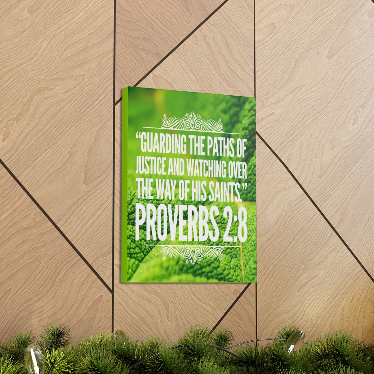 Scripture Walls Guarding The Paths Proverbs 2:8 Bible Verse Canvas Christian Wall Art Bible Verse Print Ready To Hang Unframed-Express Your Love Gifts