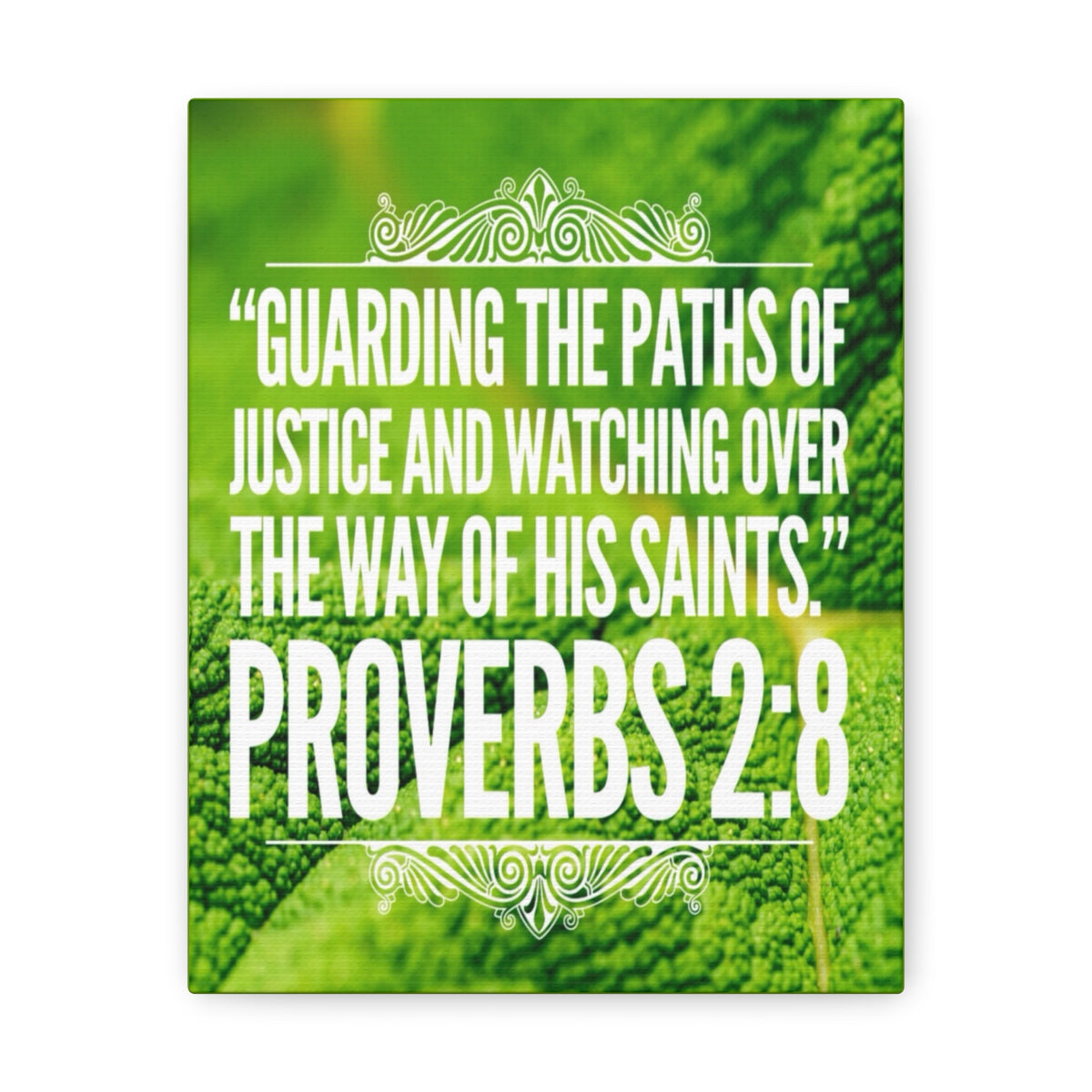 Scripture Walls Guarding The Paths Proverbs 2:8 Bible Verse Canvas Christian Wall Art Bible Verse Print Ready To Hang Unframed-Express Your Love Gifts