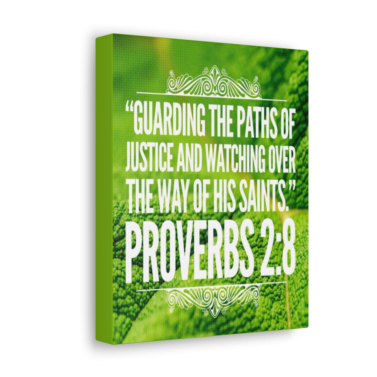Scripture Walls Guarding The Paths Proverbs 2:8 Bible Verse Canvas Christian Wall Art Bible Verse Print Ready To Hang Unframed-Express Your Love Gifts